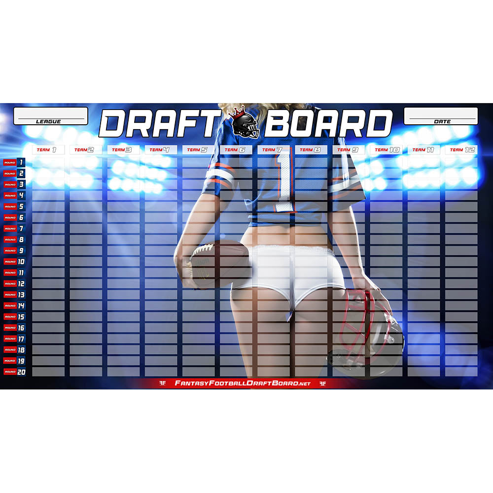 Backside Beauty (best seller) 2025 Fantasy Football Draft Board Kit