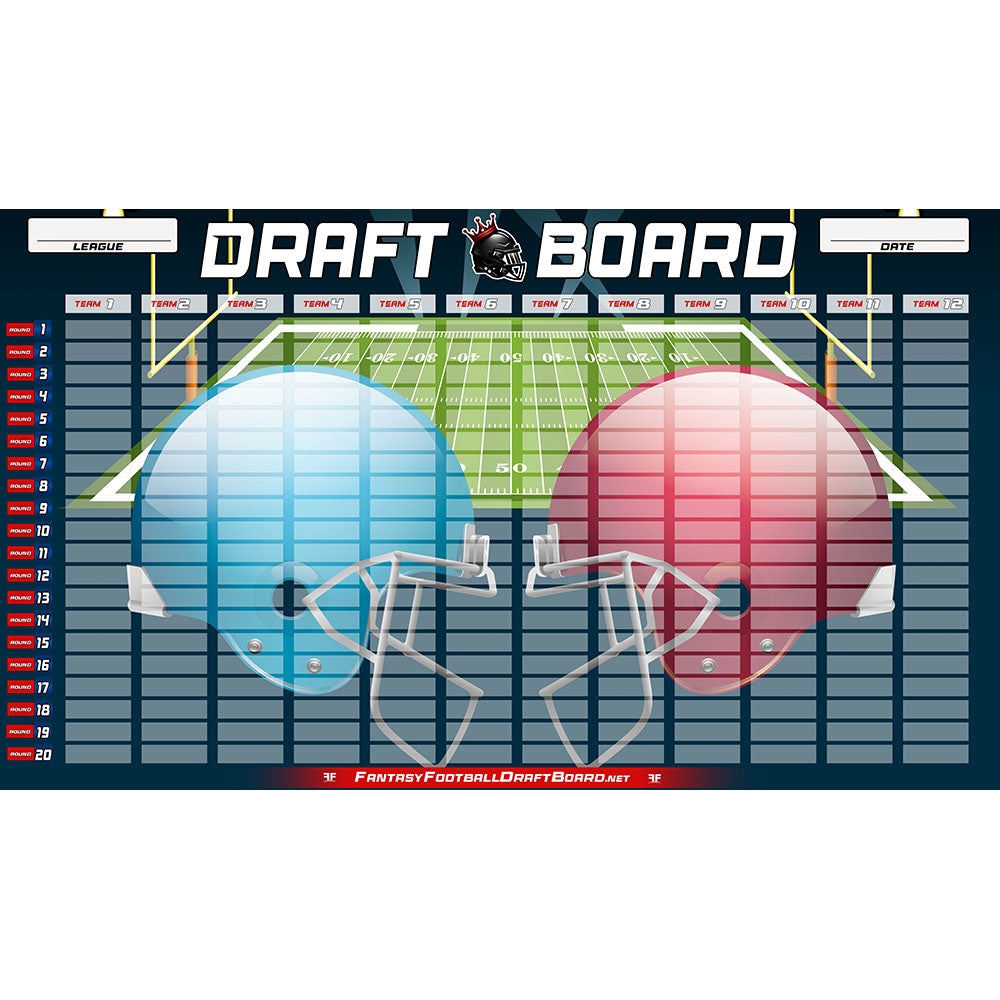 Clash for the Crown - 2025 Fantasy Football Draft Board Kit