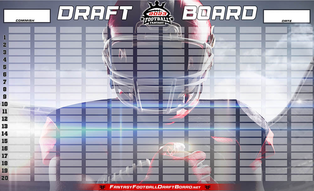 2021 Party - Fantasy Football Draft Board Kit - 14 Team, 20 Round 