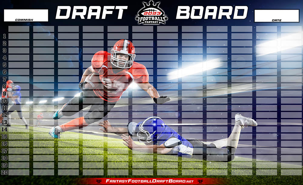 Fantasy Football Draft Board 2023-2024, 2023 Fantasy Football