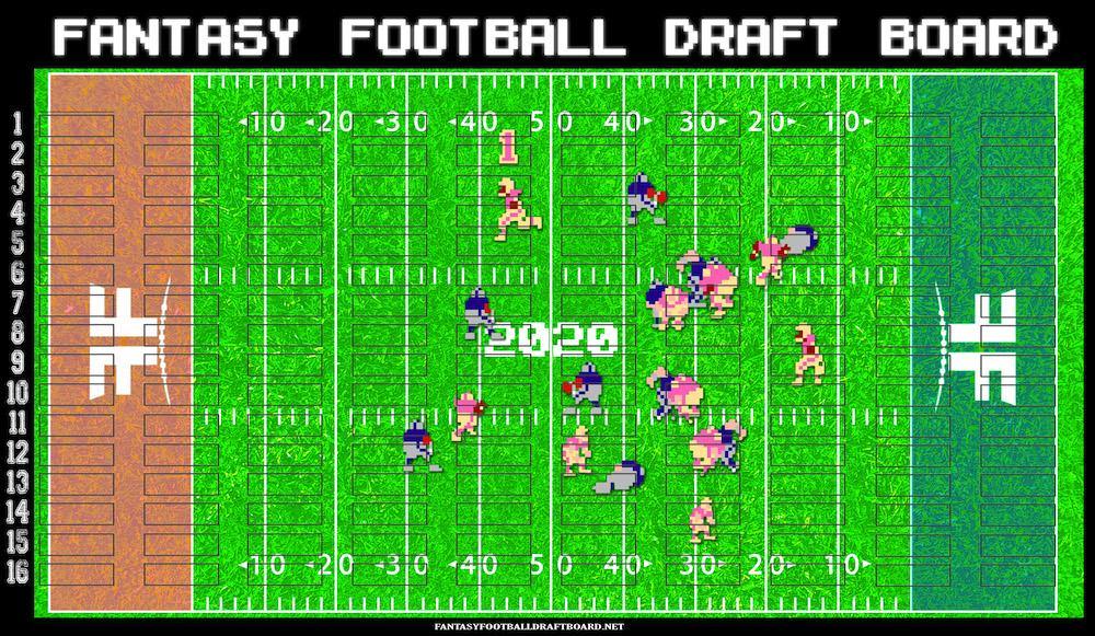 : Fantasy Football Draft Board 2023-2024 Kit, 580 Player