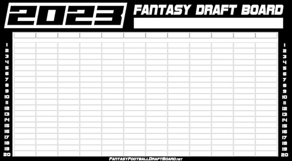 Fantasy Football Draft Board 2023-2024 Kit, 2023 Fantasy Football Draft Kit  14 T