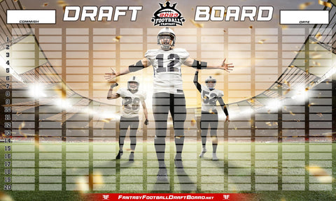 2023 NFL Superstar Fantasy Football Draft Board Kit- 12, 10, 8 team