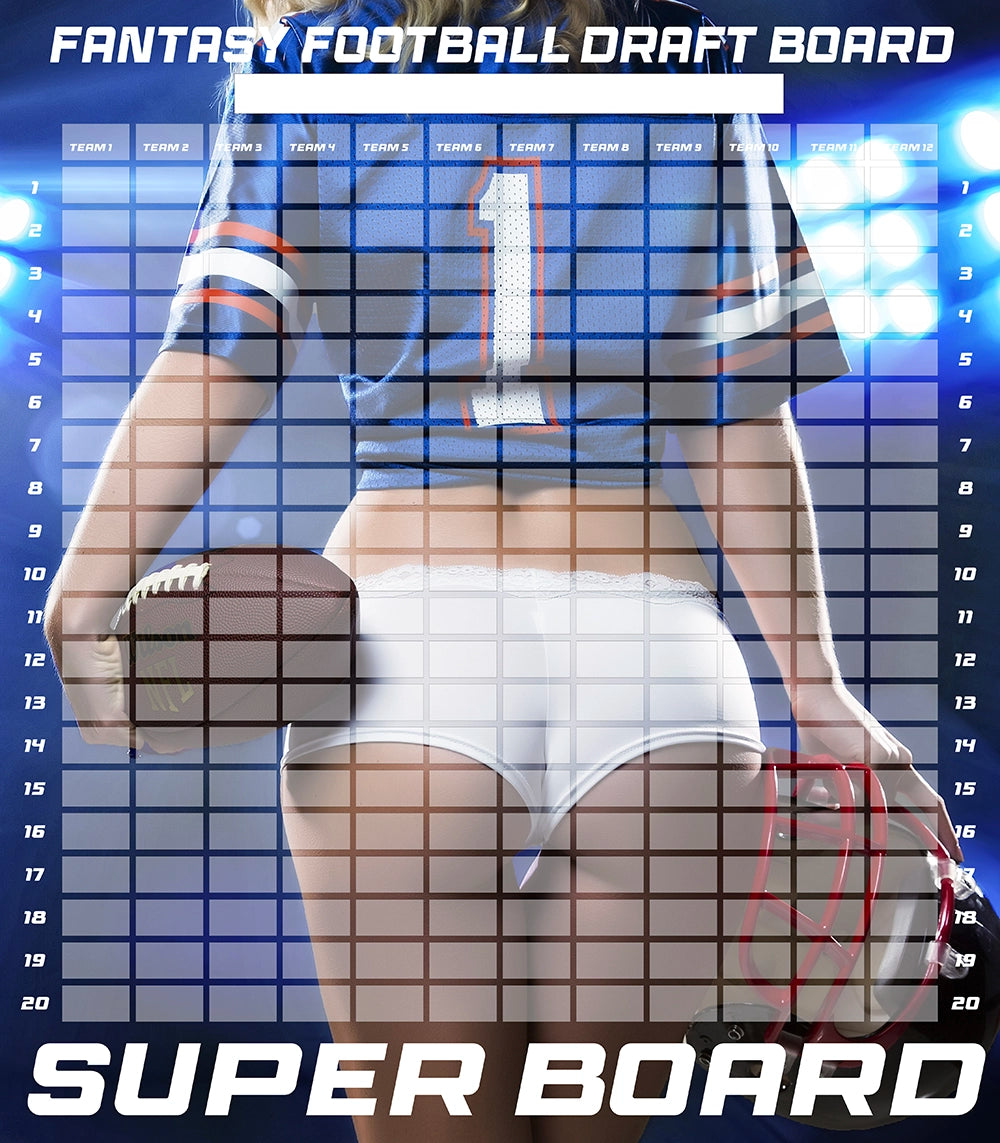 SUPER Board | Massive 2025 Fantasy Football Draft Board Kit