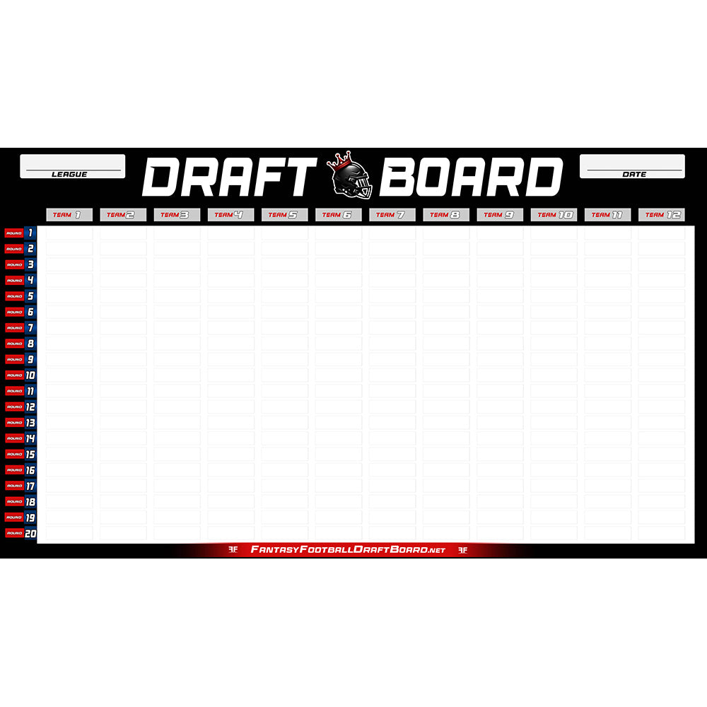 Complete 20242025 Fantasy Draft Kits 10, 12, 14 Team Paper Draft