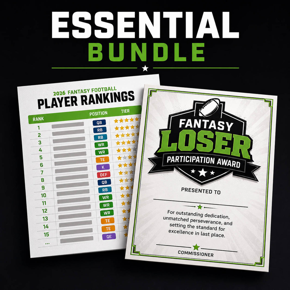The Essentials Draft Kit Add-On Bundle Digital Download