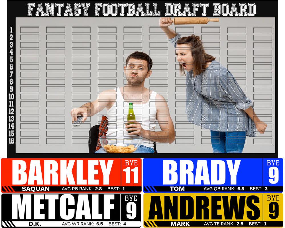 Angry Wife - Hall of Fame - 2022 Fantasy Draft Board Kit