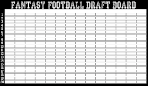 The Oh SH!T Draft Board - Guaranteed Overnight Shipping - 2022 Fantasy Draft Board Kit